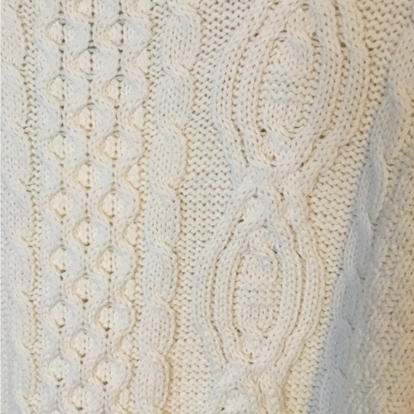 Woman’s Aran Crafts Full Zip Wool Sweater Sz XXL - Picture 5 of 9